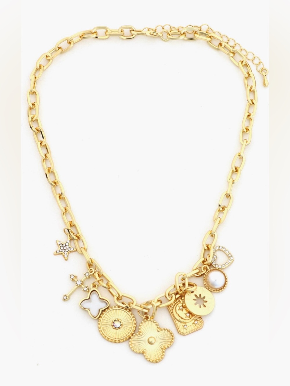 NWT Panacea Clover Charm Necklace